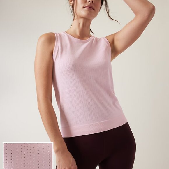 Athleta Tops - Athleta In Motion Seamless Tank Lilac Size M EUC